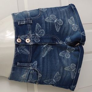 No Boundaries Butterfly Jean Shorts